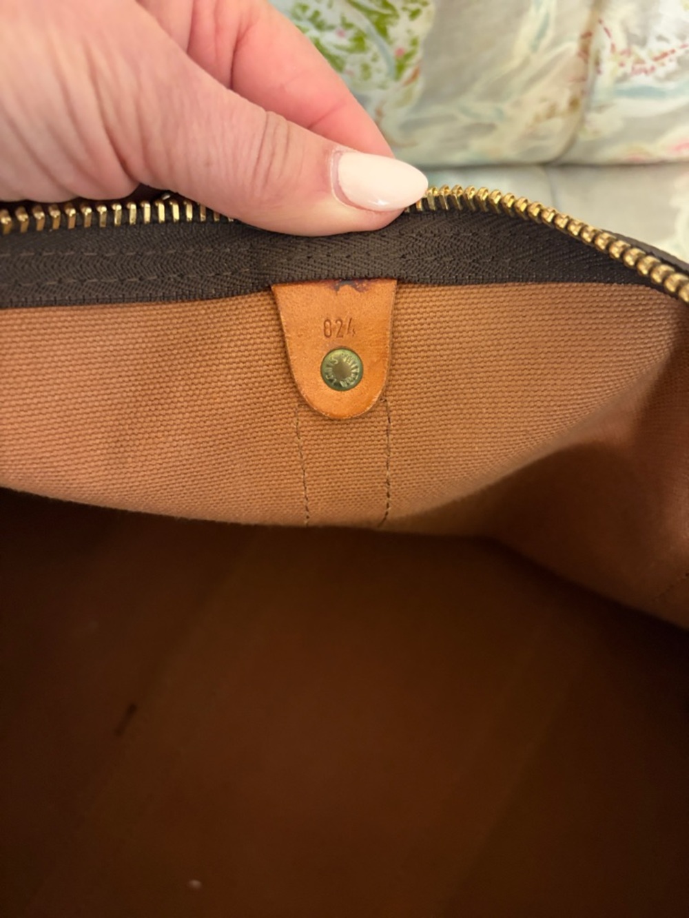 Louis Vuitton Monogram Keepall 45 with Brown and Tan Leather - Picture 10 of 10